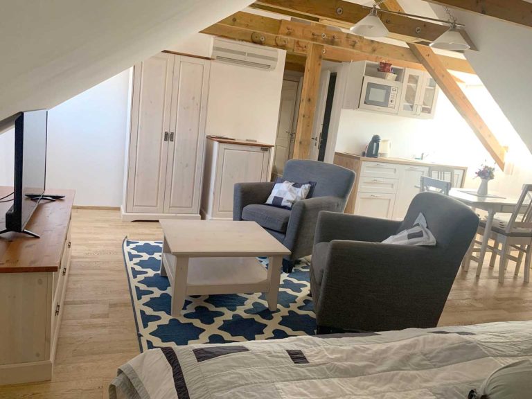 Apartmán Korčula, pohled na křesla